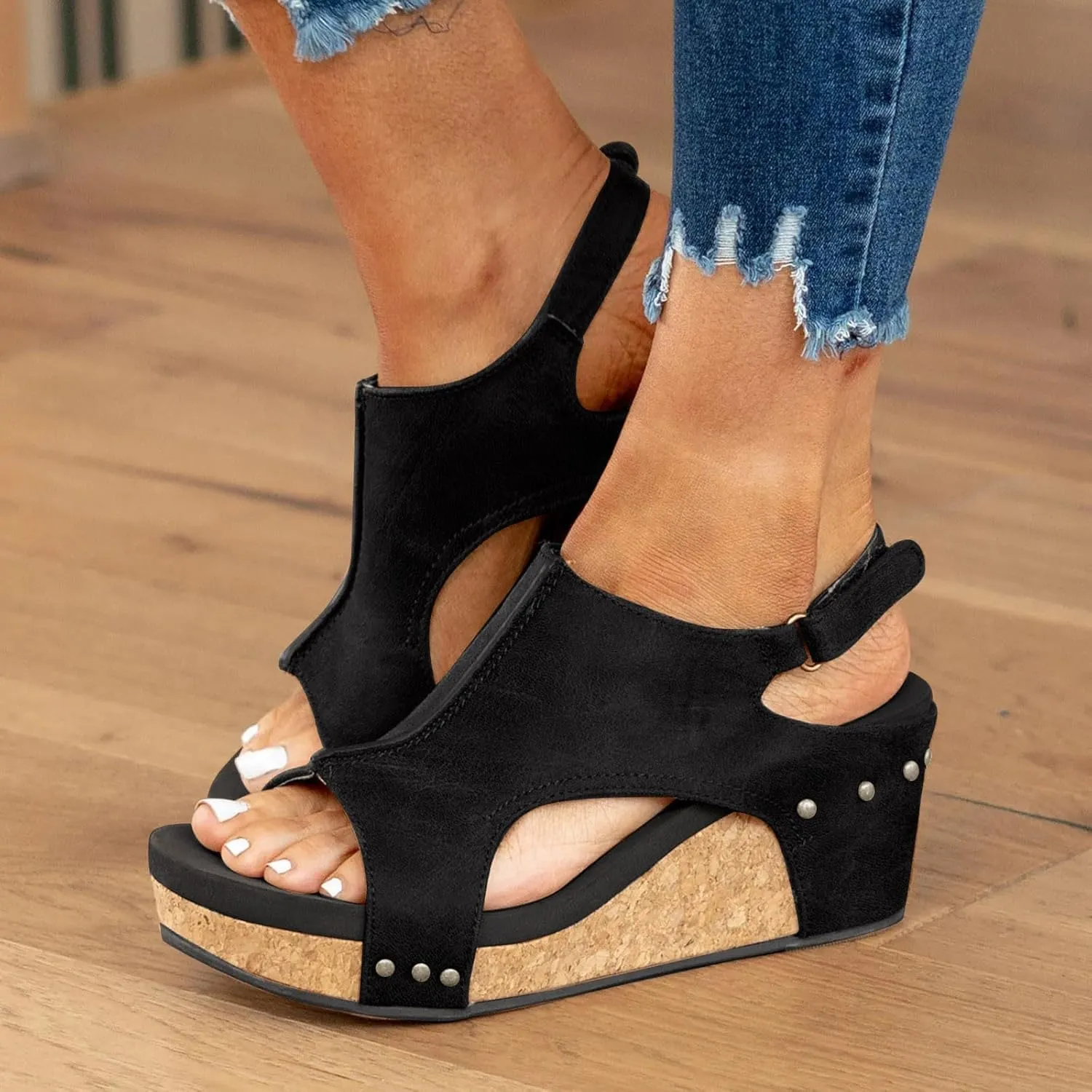 Sandals for Women 2025,Platform Sandals Women,Orthopedic Wedge Heels with Arch Support,Open Toe Flip-Flops Summer Casual Low Wedges Walking Strappy Slip on Slippers