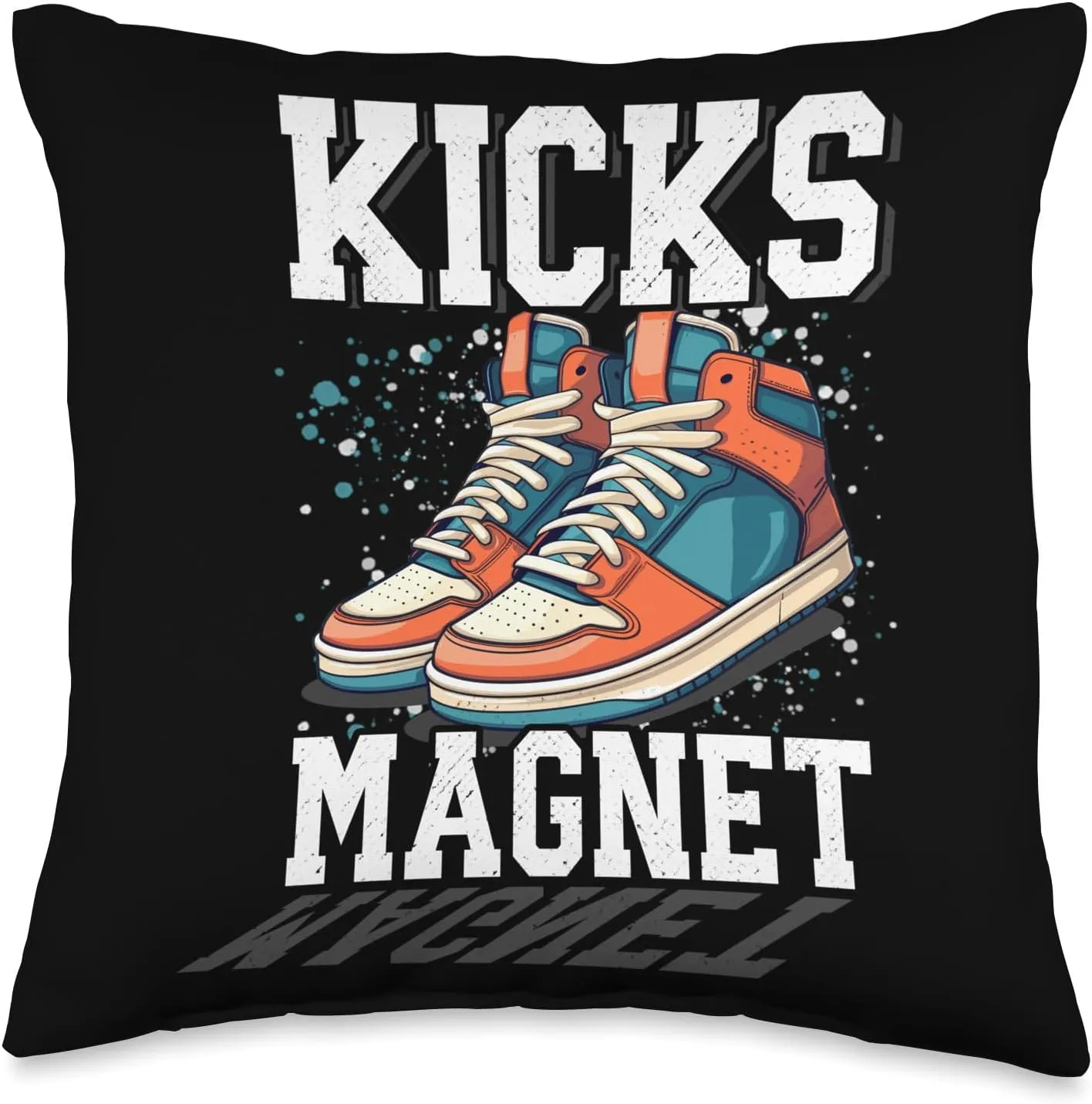 Shoe Collector Funny Sneaker Lover Throw Pillow, 16x16, Multicolor