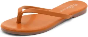 Shoe Land Flip Flops for Women 2025 - Memory Foam Slides & Flat Sandals | Ultra-Comfortable Thong Lightweight Summer Shoes for Beach, Pool & Dressy Outfits
