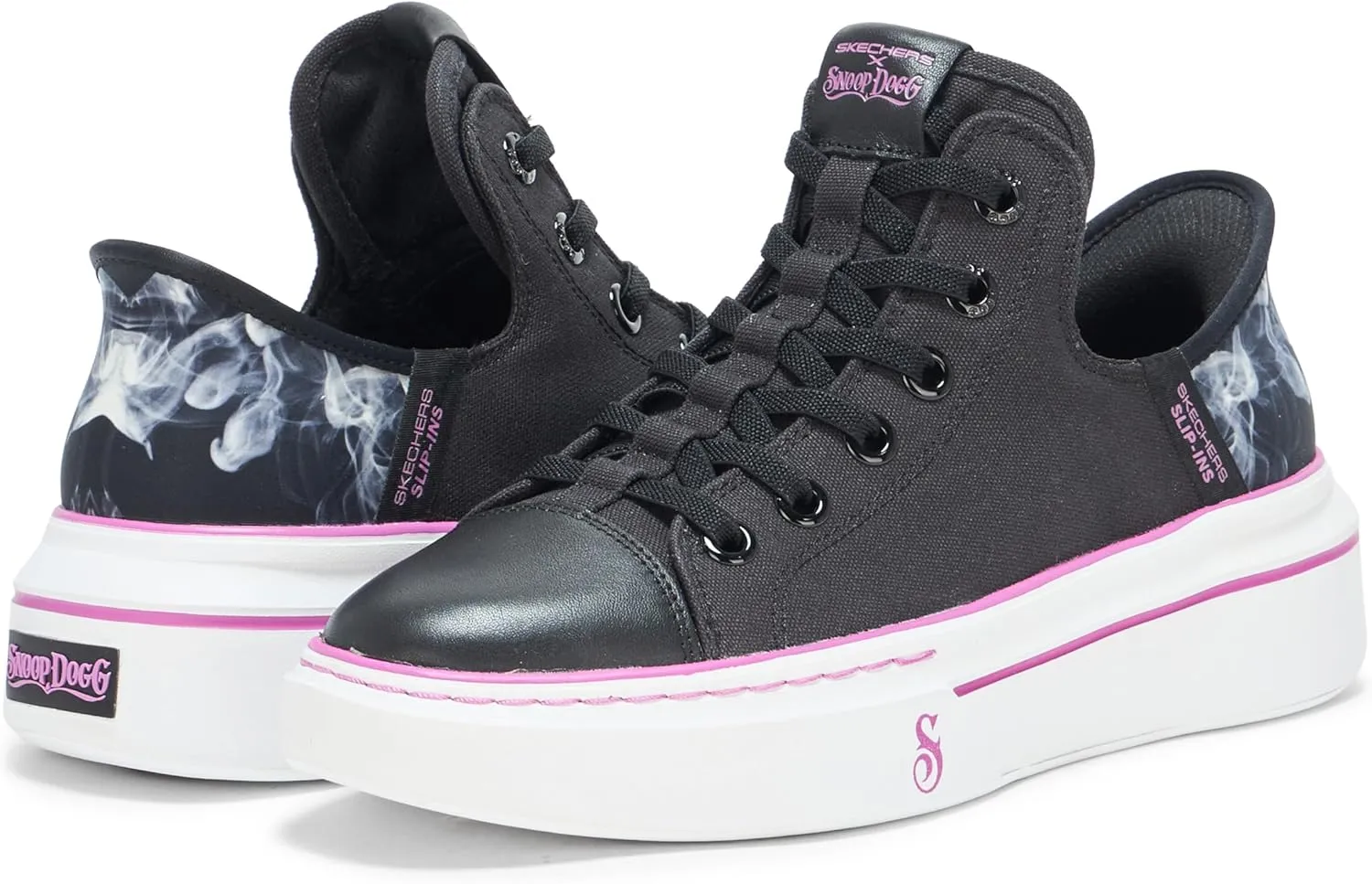 Skechers Women's Dogg: Snoop One-boss Life Canvas Hands Free Slip-ins Sneaker