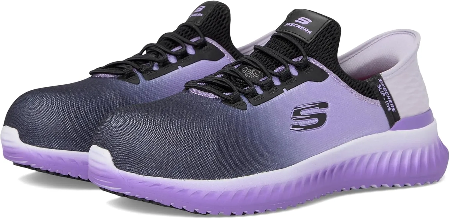 Skechers Women's Slip-Ins Work: Tilido - Ombray Slip Resistant Bungee Sneakers