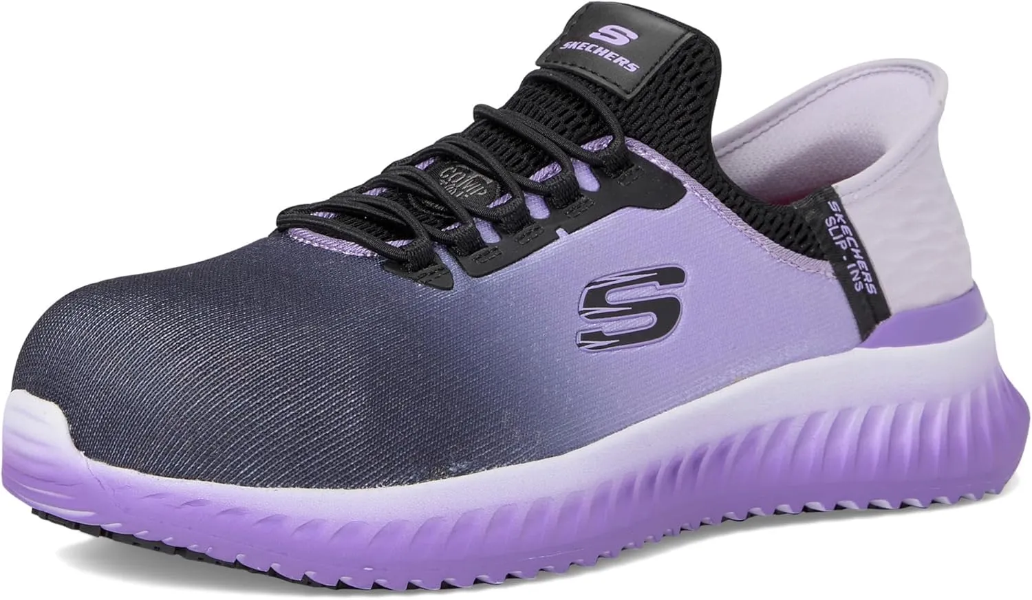 Skechers Women's Slip-Ins Work: Tilido - Ombray Slip Resistant Bungee Sneakers