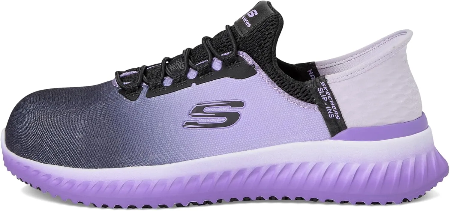 Skechers Women's Slip-Ins Work: Tilido - Ombray Slip Resistant Bungee Sneakers