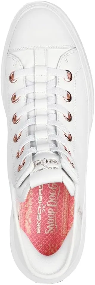 Skechers Women's Snoop Dogg:Snoop One-og Leather Hands Free Slip-ins Sneaker