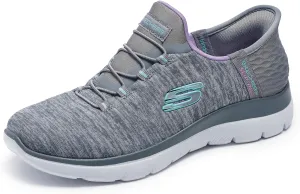 Skechers Women's Summits Hands-Free Slip-Ins – Memory Foam Insole, Heel Pillow, Vegan Materials Sneakers