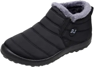 Snow Boots for Women Shoes Winter Slip On Ankle Booties Warm Fur Lined Waterproof Comfortable Womens Mens Short Boots