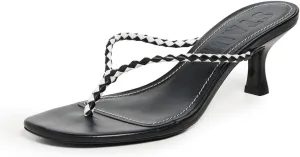 STAUD Women's Freja Thong Kitten Heel Sandals