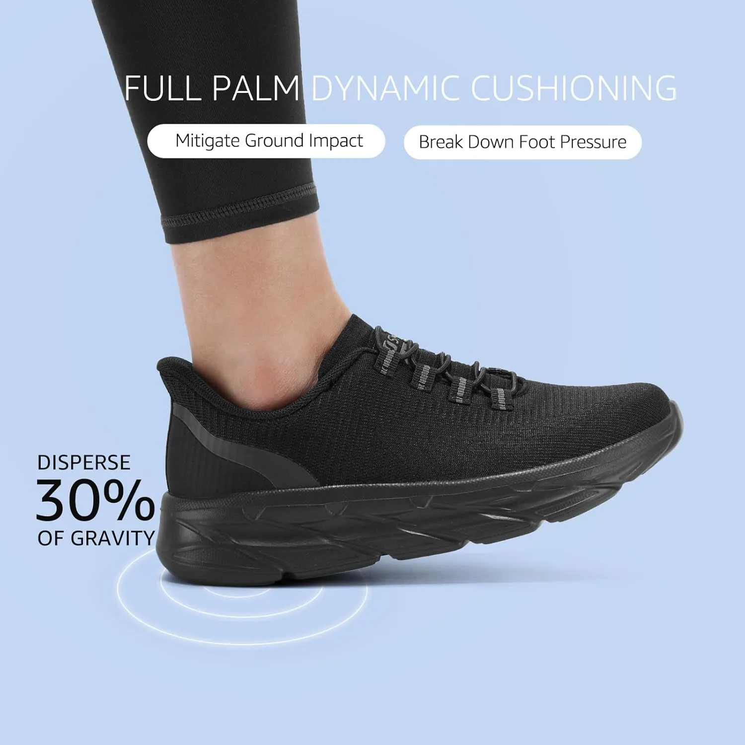 STQ Slip On Shoes Women - Orthopedic Walking Sneakers Comfortable Breathable Lightweight Casual Tennis Shoe for Plantar Fasciitis Relief