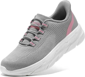 STQ Slip On Shoes Women - Orthopedic Walking Sneakers Comfortable Breathable Lightweight Casual Tennis Shoe for Plantar Fasciitis Relief