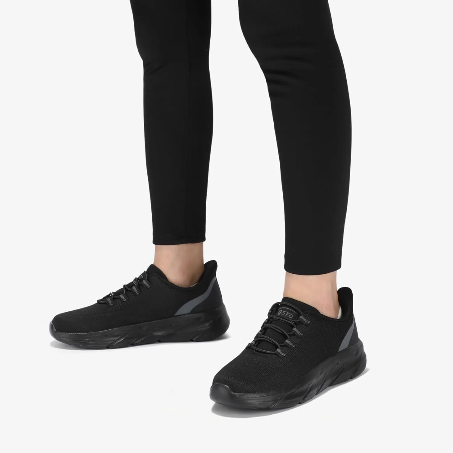 STQ Slip On Shoes Women - Orthopedic Walking Sneakers Comfortable Breathable Lightweight Casual Tennis Shoe for Plantar Fasciitis Relief