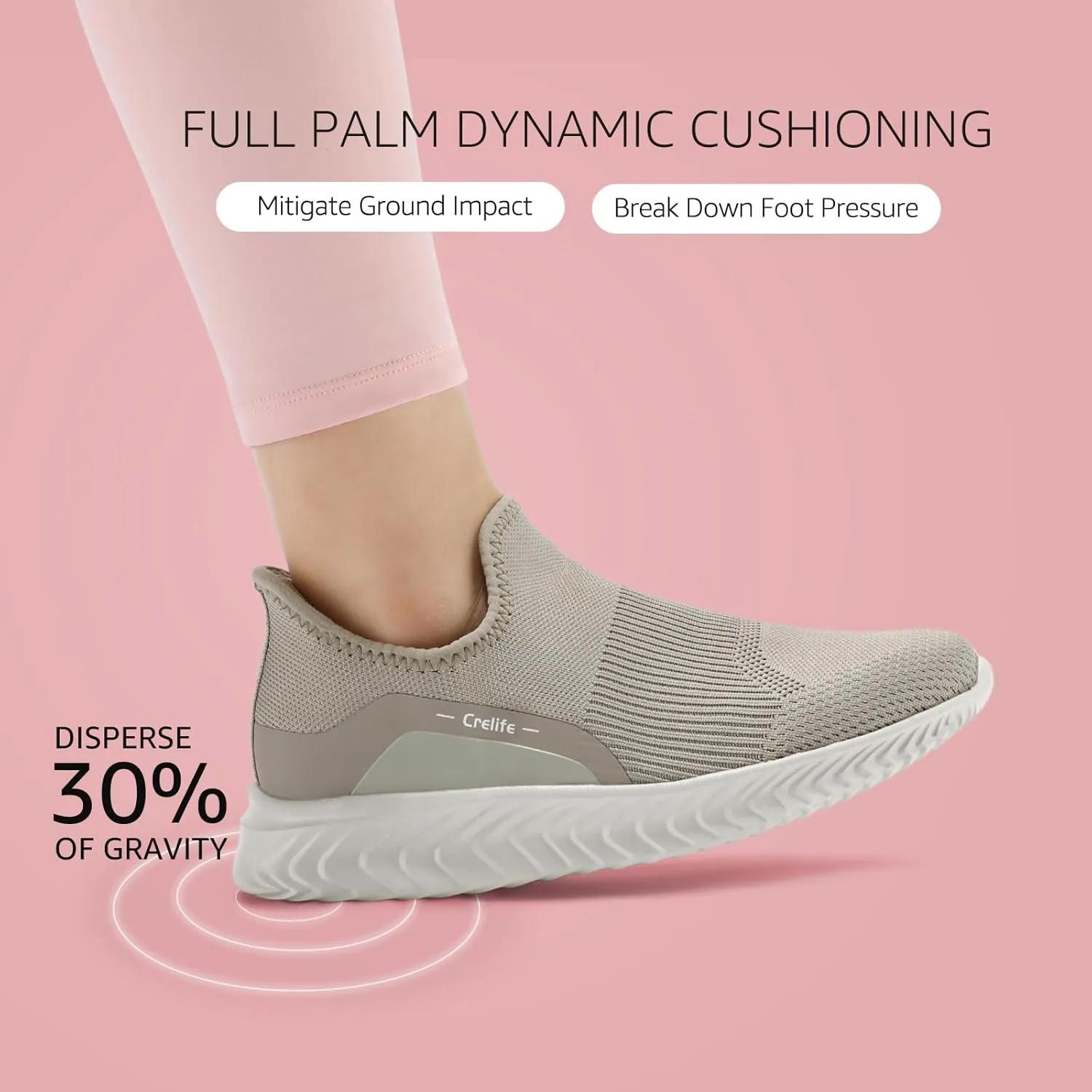 STQ Slip on Sneakers Women Ladies Comfortable Arch Support Soft Breathable Lightweight Tennis Casual Nurse Maternity Elderly Comfort Standing Walking Travelling