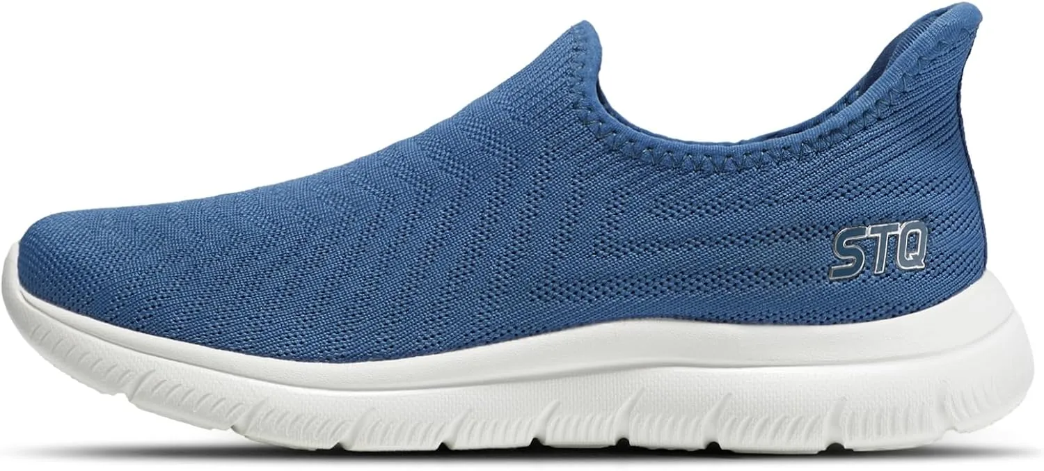 STQ Slip on Sneakers Women Walking Shoes Orthopedic Tennis Arch Support Orthopedic Maternity Elderly Plantar Fasciitis Standing Comfort Workout Travelling
