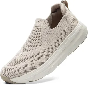 STQ Slip on Sneakers Women Walking Shoes with Arch Support Comfortable Non-Slip Nurse Shoes