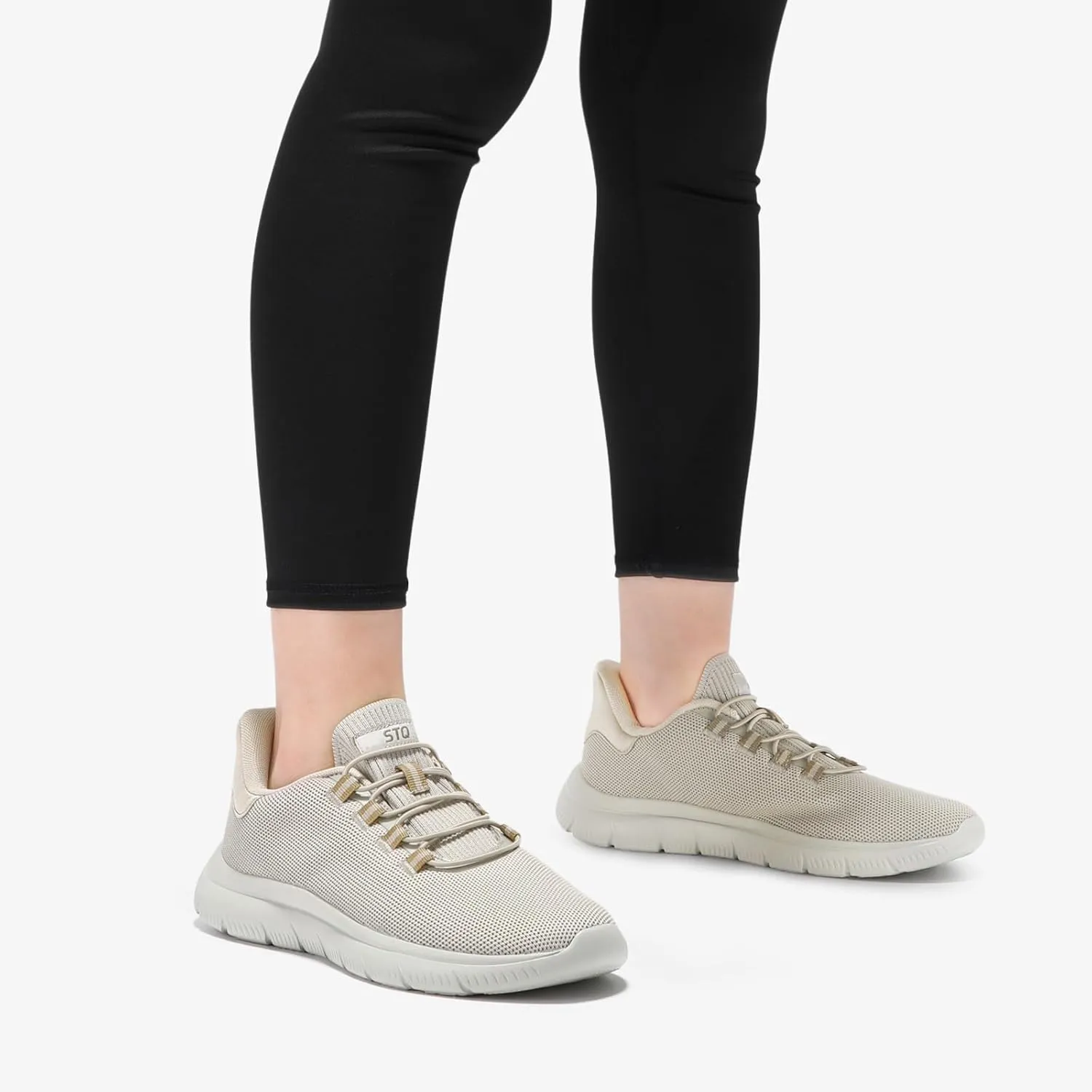 STQ Slip on Sneakers Womens Walking Shoes Tennis Orthopedic Arch Support Non Resistant Lightweight Comfort Maternity Pregnant Nurse
