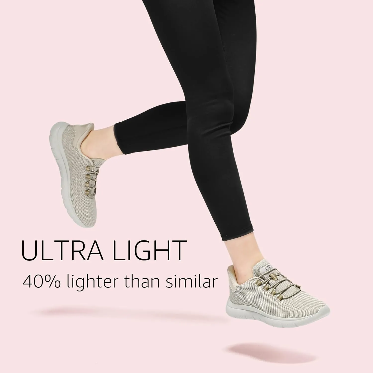 STQ Slip on Sneakers Womens Walking Shoes Tennis Orthopedic Arch Support Non Resistant Lightweight Comfort Maternity Pregnant Nurse