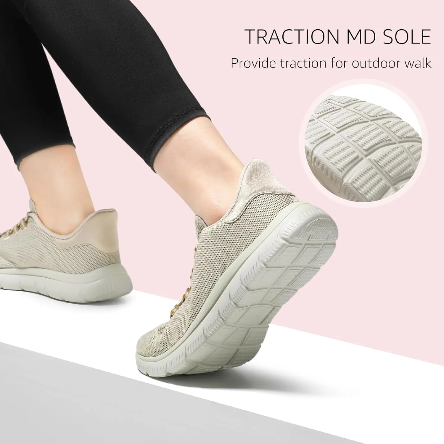STQ Slip on Sneakers Womens Walking Shoes Tennis Orthopedic Arch Support Non Resistant Lightweight Comfort Maternity Pregnant Nurse