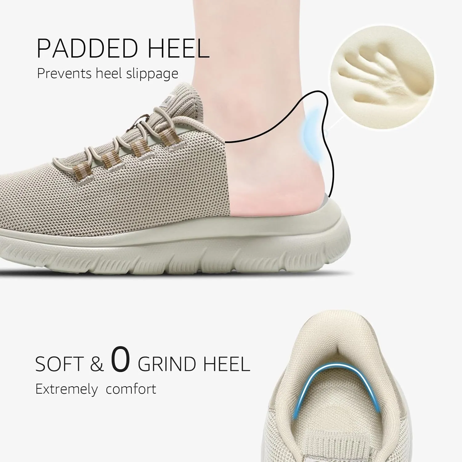 STQ Slip on Sneakers Womens Walking Shoes Tennis Orthopedic Arch Support Non Resistant Lightweight Comfort Maternity Pregnant Nurse