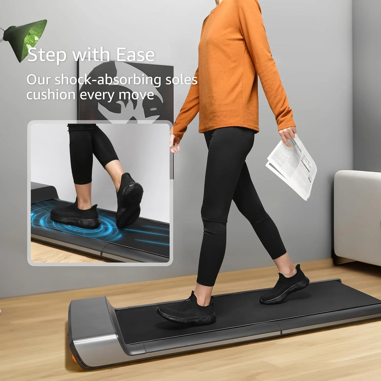 STQ Slip On Womens Sneakers Walking Orthopedic Breathable Arch Support Shoes with Cloud-Like Sole