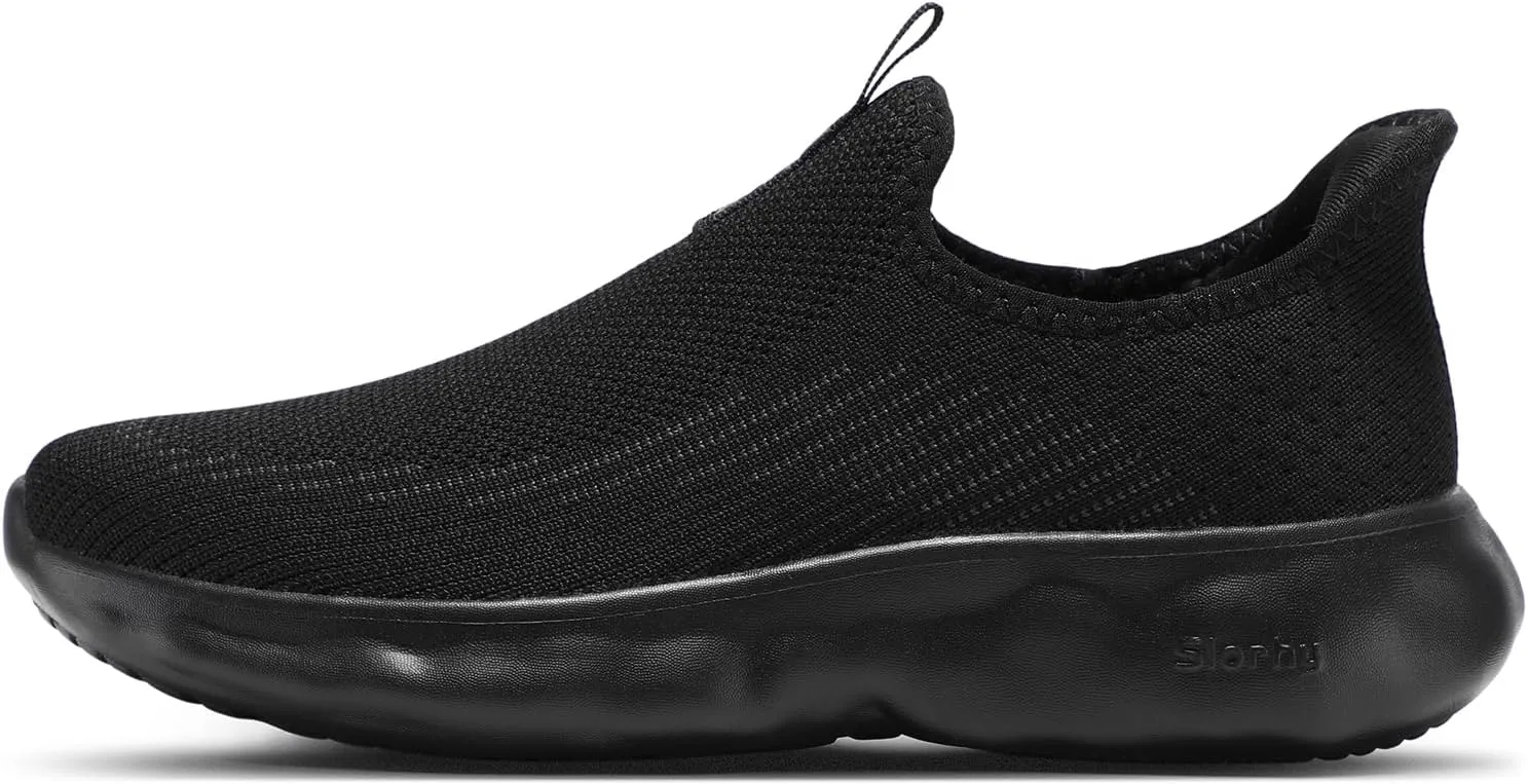 STQ Slip On Womens Sneakers Walking Orthopedic Breathable Arch Support Shoes with Cloud-Like Sole