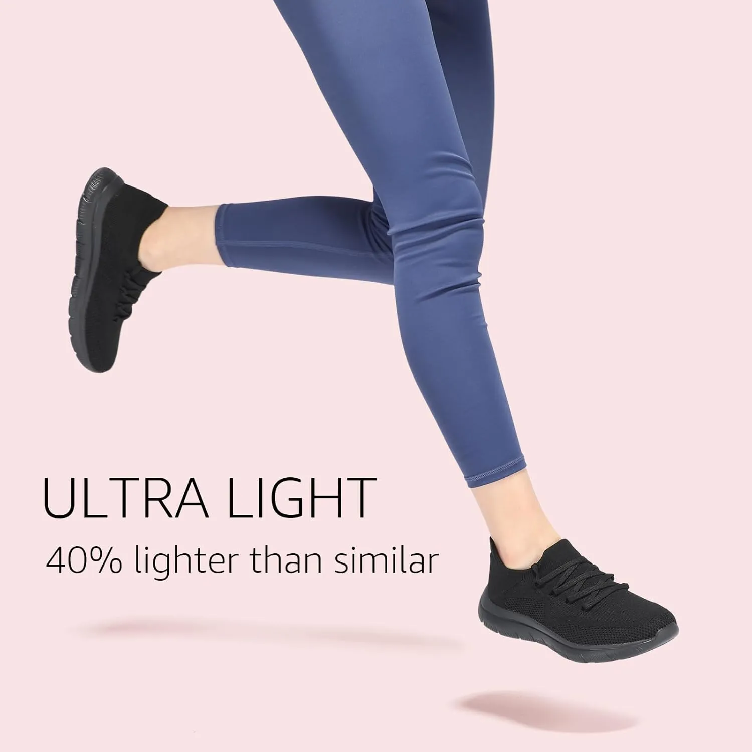 STQ Tennis Shoes Womens Slip on Walking Sneakers for Gym Workout