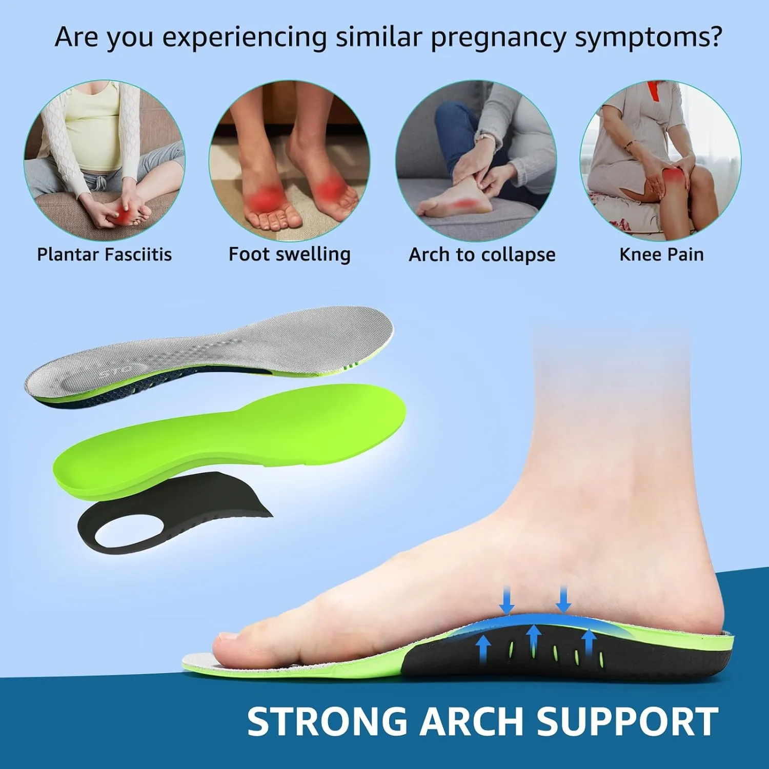 STQ Walking Shoes Women Orthopedic Slip On Breathable Mesh Sneakers Lightweight Arch Support Non Slip Maternity Nurse Ladies Tennis Plantar Fasciitis