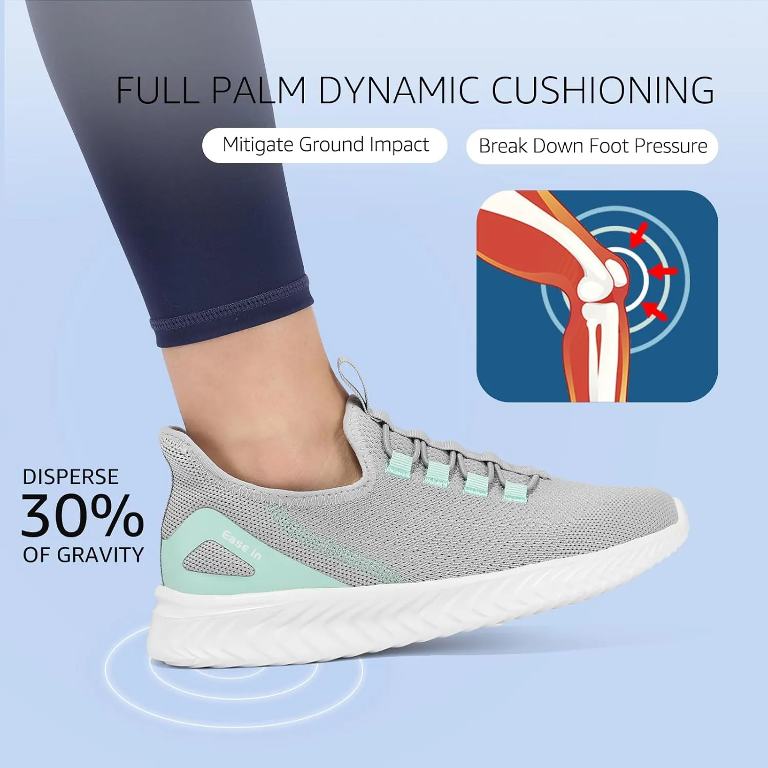 STQ Walking Shoes Women Orthopedic Slip On Breathable Mesh Sneakers Lightweight Arch Support Non Slip Maternity Nurse Ladies Tennis Plantar Fasciitis