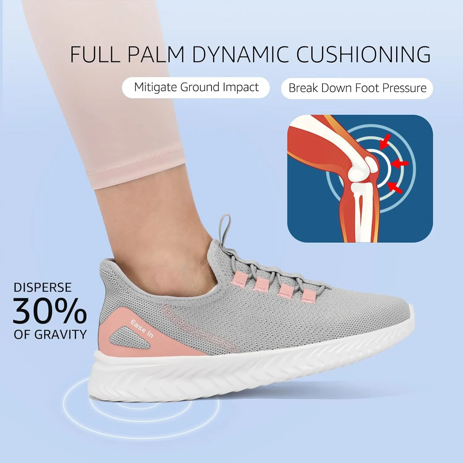 STQ Walking Shoes Women Orthopedic Slip On Breathable Mesh Sneakers Lightweight Arch Support Non Slip Maternity Nurse Ladies Tennis Plantar Fasciitis