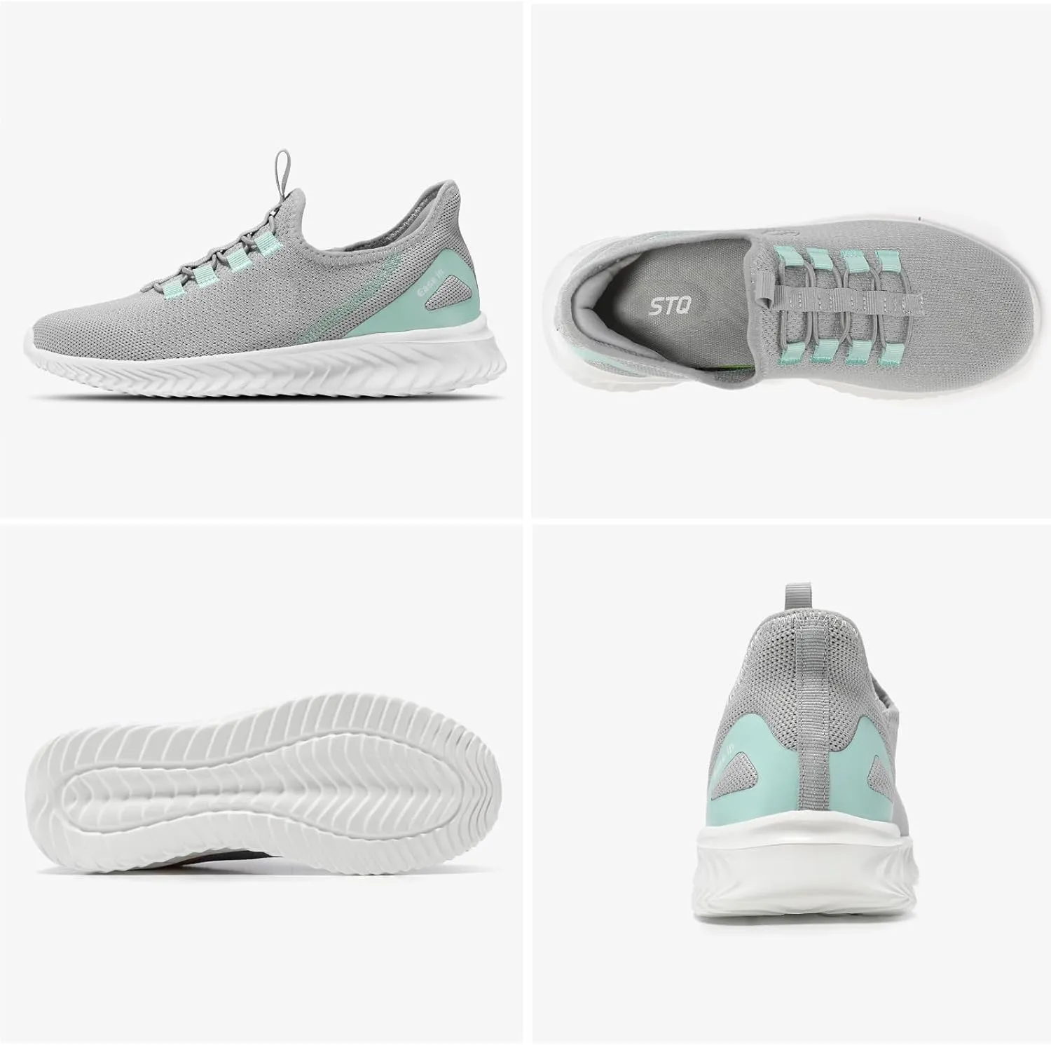 STQ Walking Shoes Women Orthopedic Slip On Breathable Mesh Sneakers Lightweight Arch Support Non Slip Maternity Nurse Ladies Tennis Plantar Fasciitis