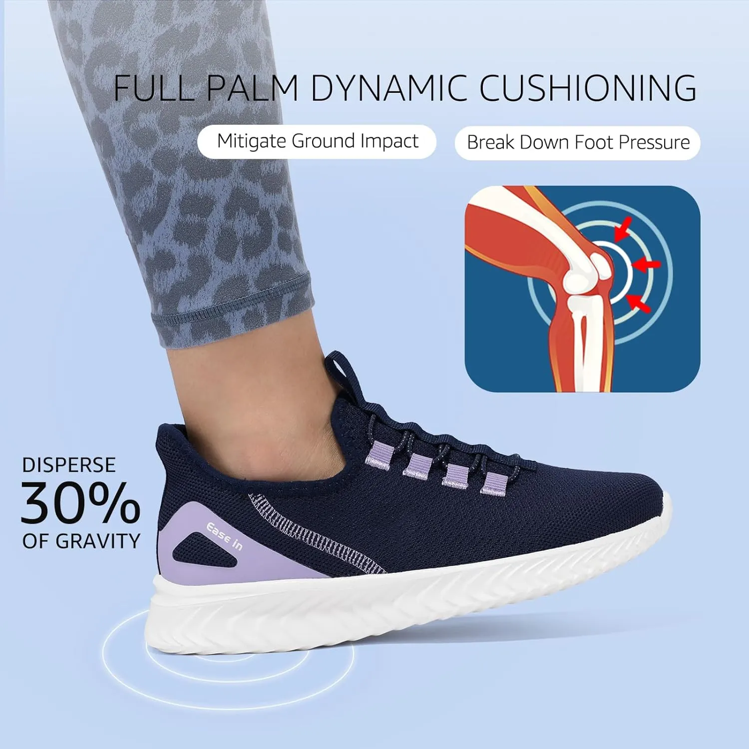 STQ Walking Shoes Women Orthopedic Slip On Breathable Mesh Sneakers Lightweight Arch Support Non Slip Maternity Nurse Ladies Tennis Plantar Fasciitis