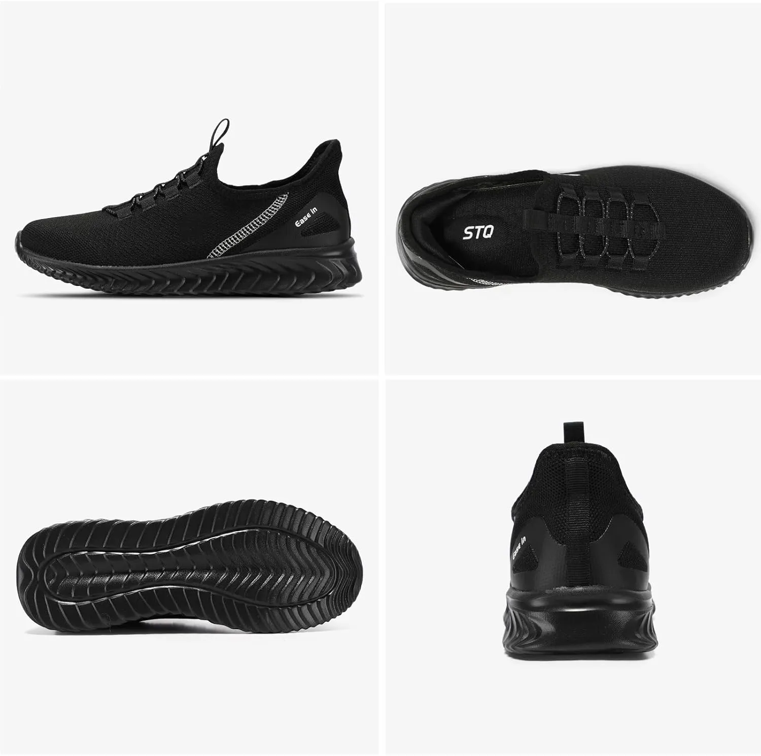 STQ Walking Shoes Women Orthopedic Slip On Breathable Mesh Sneakers Lightweight Arch Support Non Slip Maternity Nurse Ladies Tennis Plantar Fasciitis
