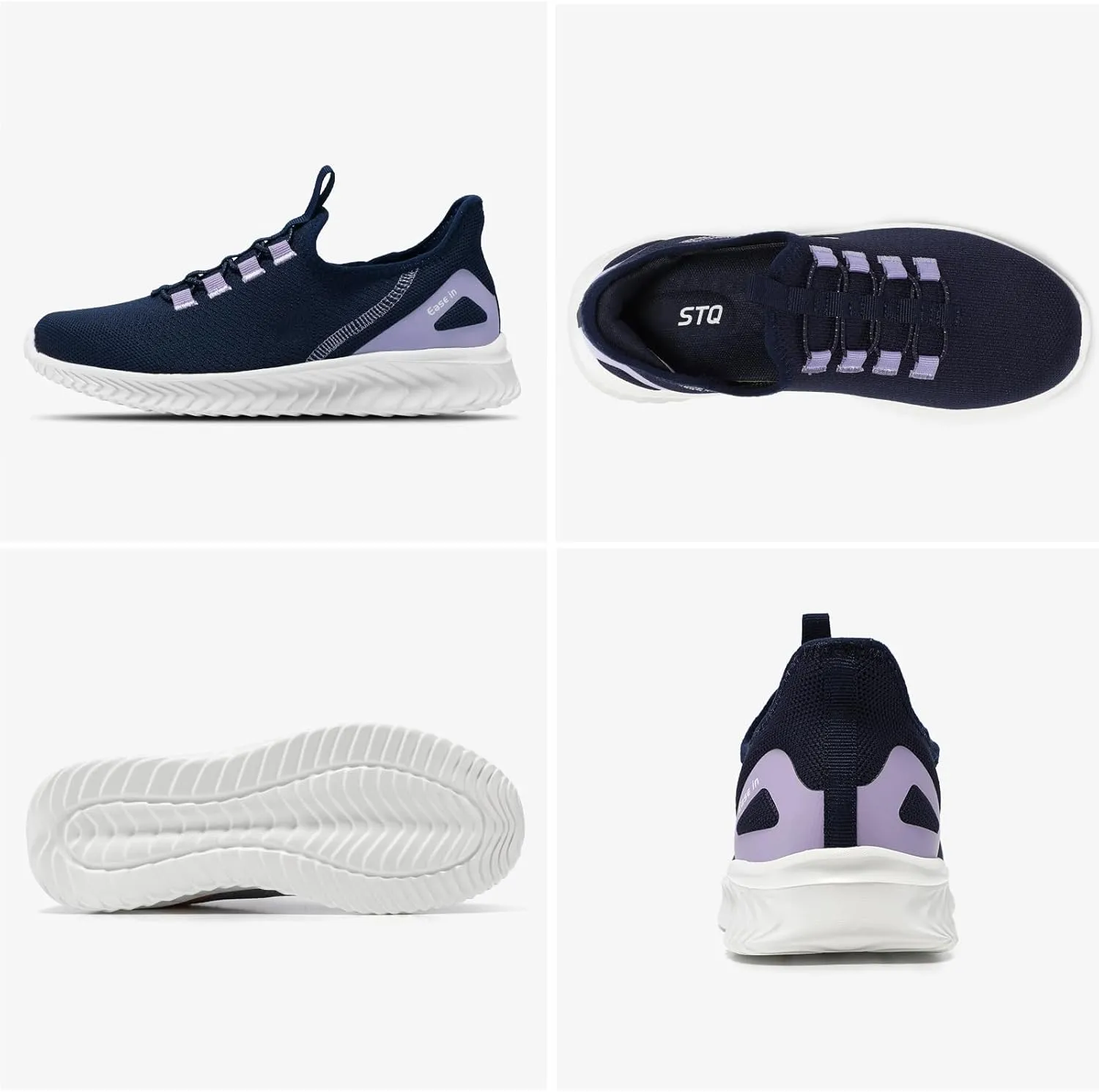 STQ Walking Shoes Women Orthopedic Slip On Breathable Mesh Sneakers Lightweight Arch Support Non Slip Maternity Nurse Ladies Tennis Plantar Fasciitis