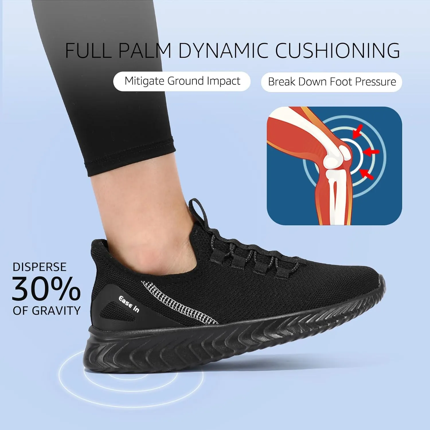 STQ Walking Shoes Women Orthopedic Slip On Breathable Mesh Sneakers Lightweight Arch Support Non Slip Maternity Nurse Ladies Tennis Plantar Fasciitis