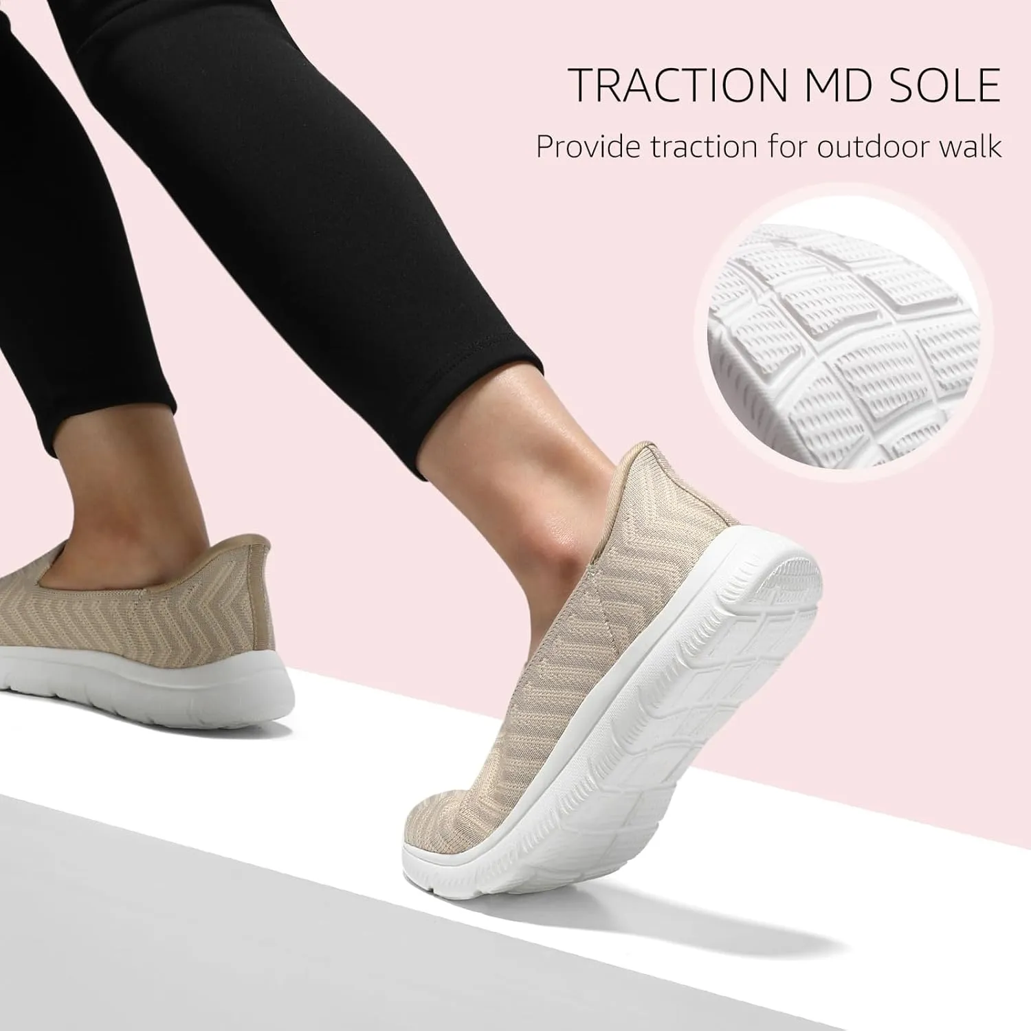 STQ Walking Shoes Women Slip on Sneakers Orthopedic Shoes Non Slip Elderly Comfort Lightweight Casual Standing Travelling