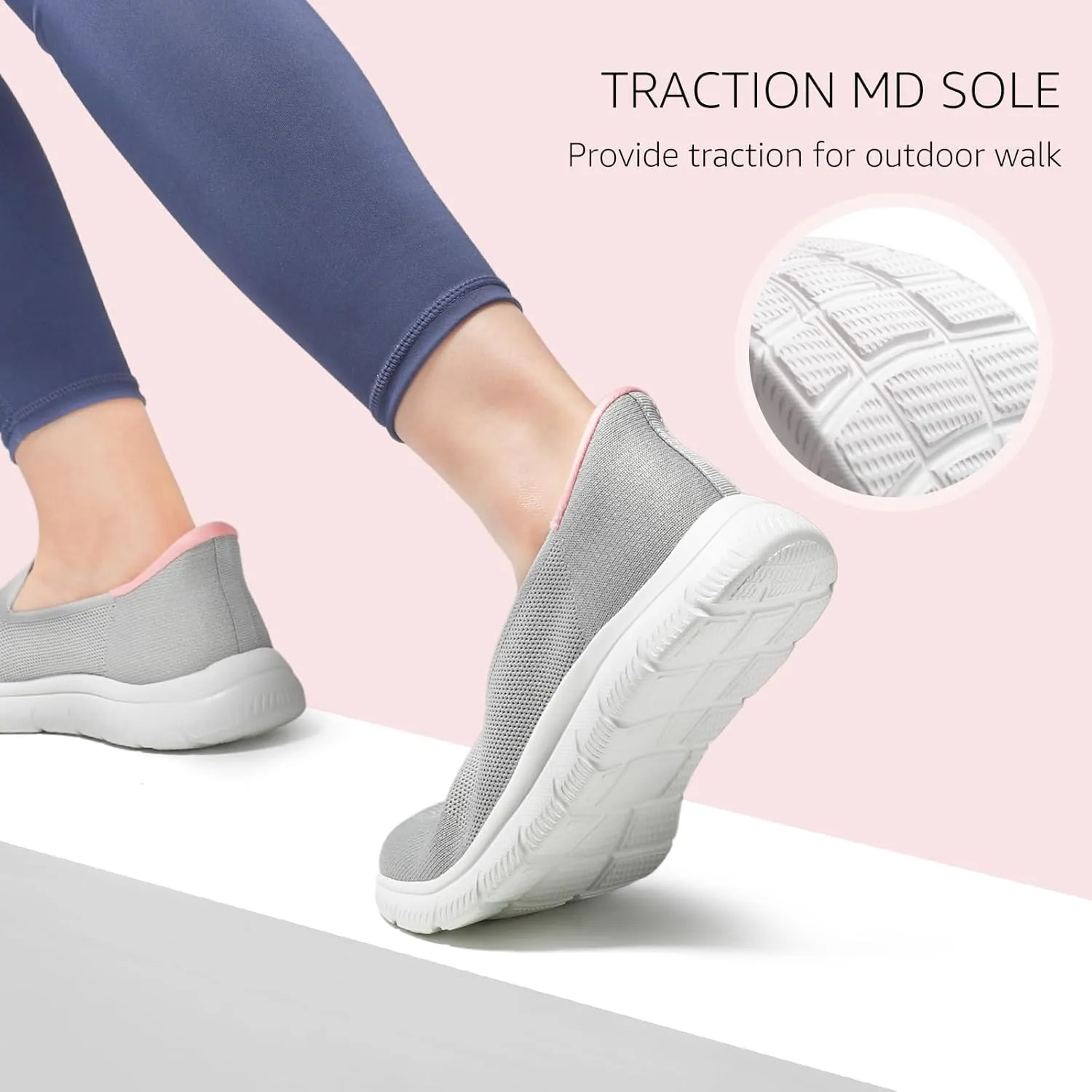 STQ Walking Shoes Women Slip on Sneakers Orthopedic Shoes Non Slip Elderly Comfort Lightweight Casual Standing Travelling
