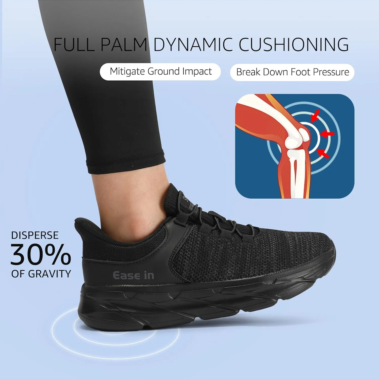 STQ Women Slip on Sneakers Orthopedic Walking Shoes for Pregnant and Busy Mom