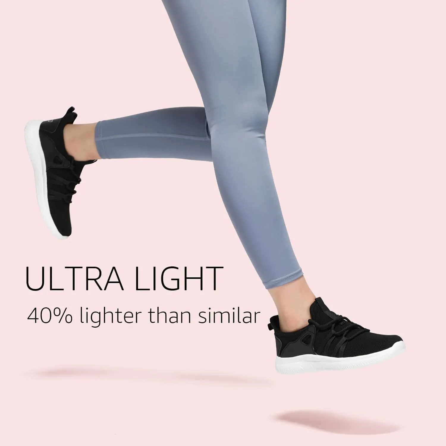 STQ Womens Slip on Sneakers Breathable Tennis Arch Support Comfortable Walking Shoes Plantar Fasciitis Orthopedic Workout Gym Cross Training Athletic Standing