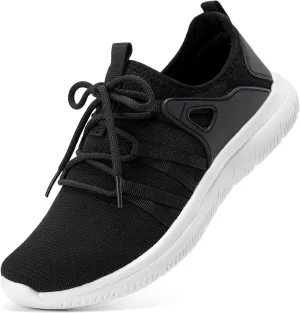 STQ Womens Slip on Sneakers Breathable Tennis Arch Support Comfortable Walking Shoes Plantar Fasciitis Orthopedic Workout Gym Cross Training Athletic Standing