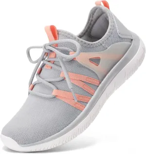 STQ Womens Slip on Sneakers Breathable Tennis Arch Support Comfortable Walking Shoes Plantar Fasciitis Orthopedic Workout Gym Cross Training Athletic Standing