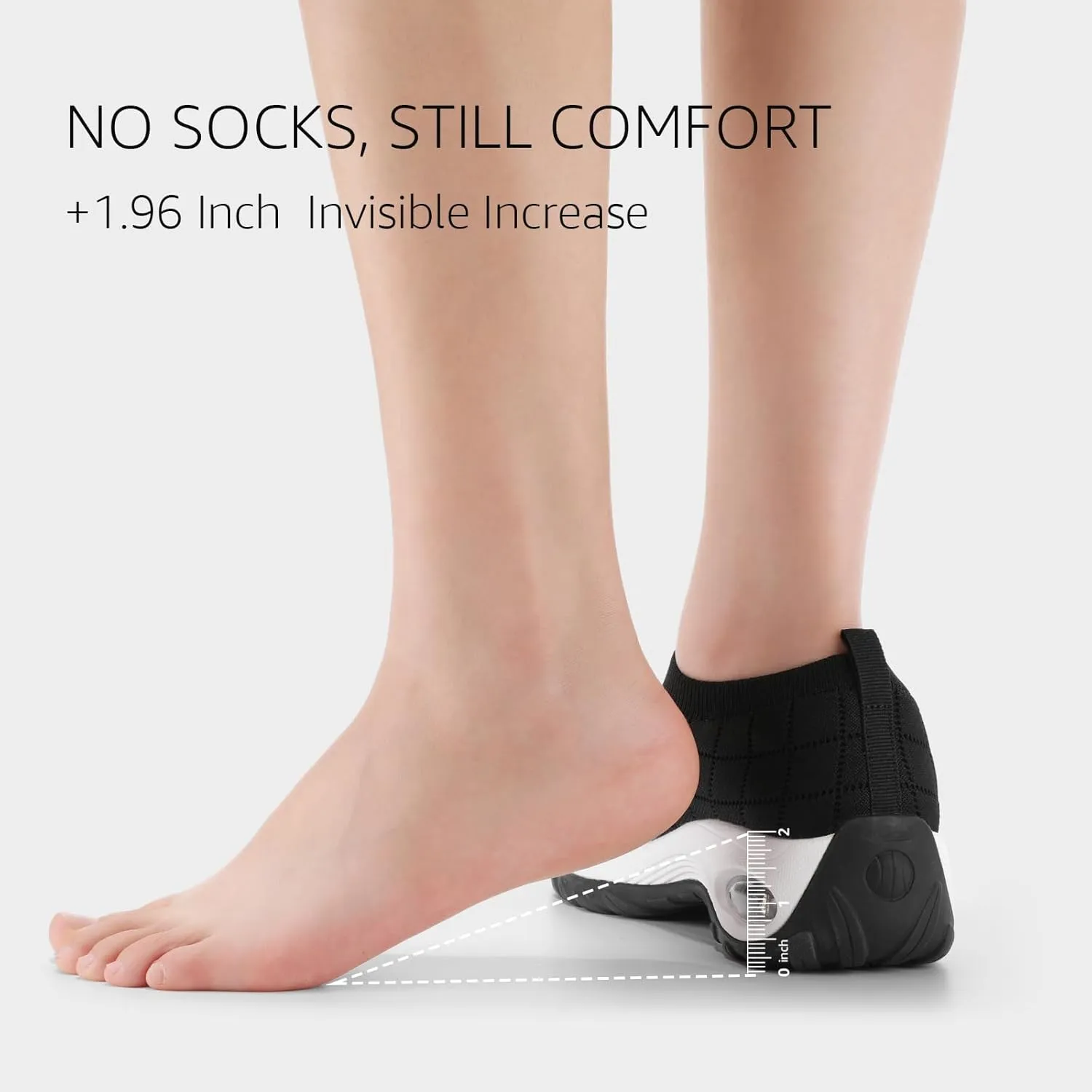 STQ Womens Walking Shoes with Arch Support Non Slip Work Shoes Quilted Slip on Sock Sneakers