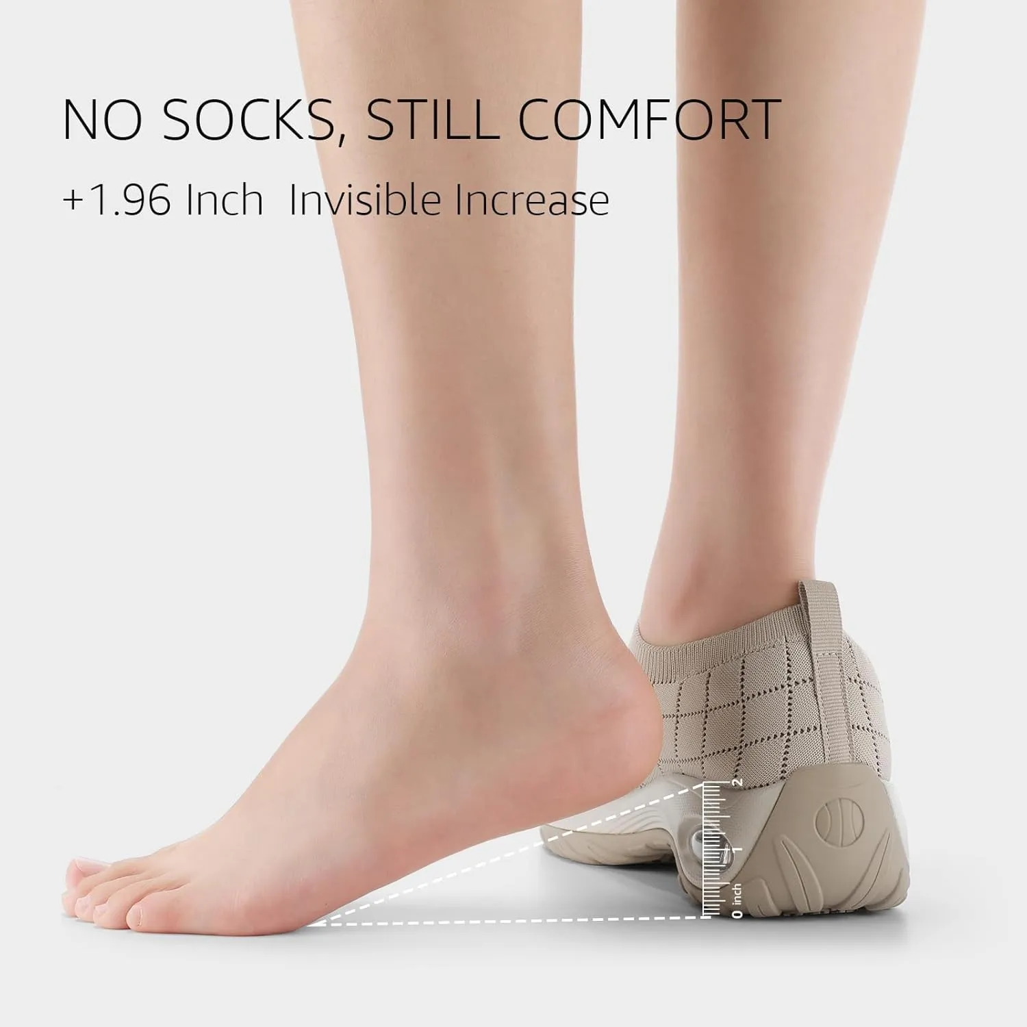 STQ Womens Walking Shoes with Arch Support Non Slip Work Shoes Quilted Slip on Sock Sneakers