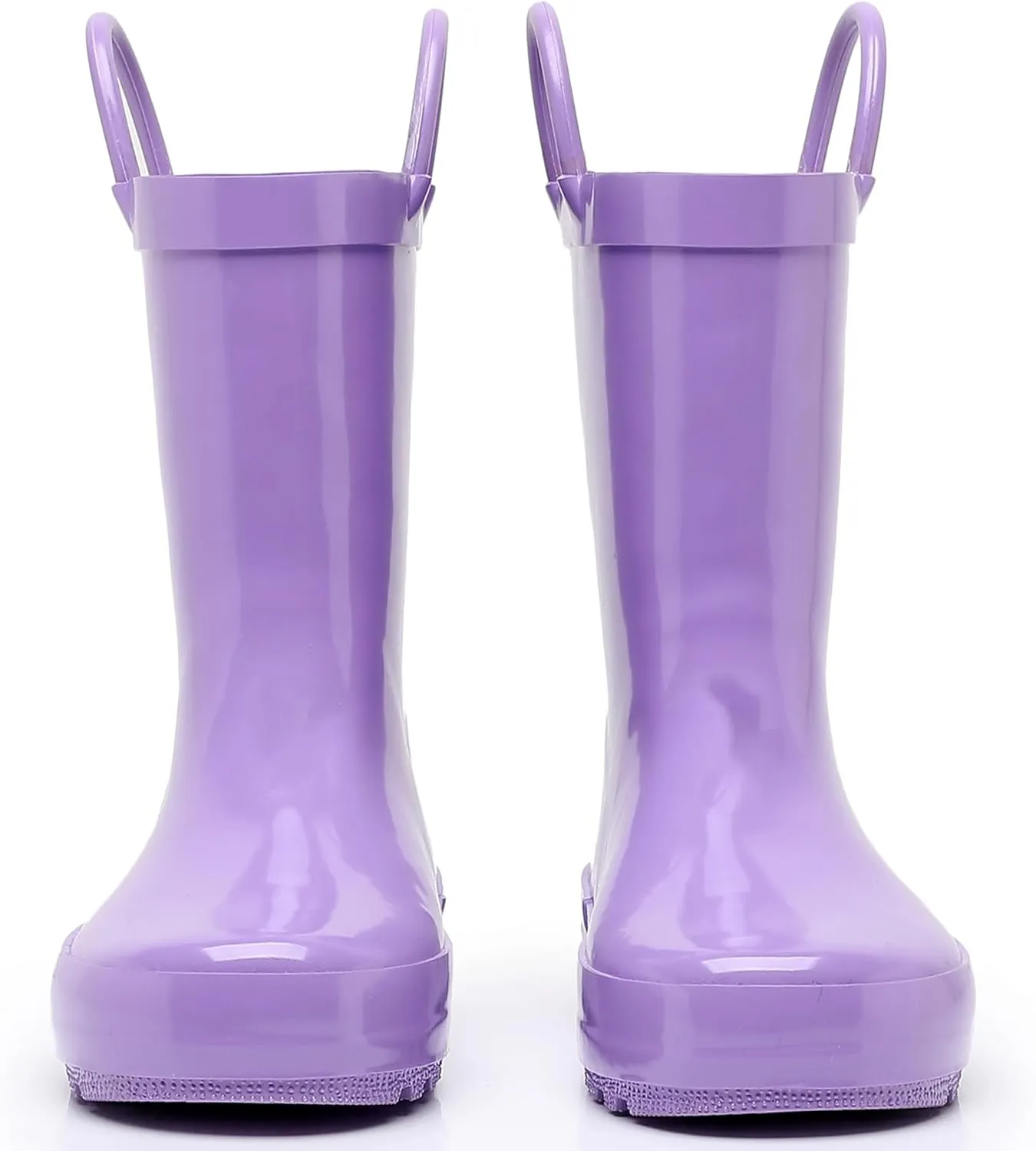 Toddler Rain Boots for Boys Girls Waterproof Rubber Kids Rain Boots with Easy on Handles