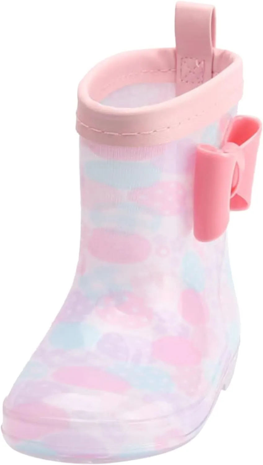 Toddler Rain Boots With Cute Bow Kids Waterproof Rubber Boots For Girls Boys Camouflage Rain Boots For Girls Short