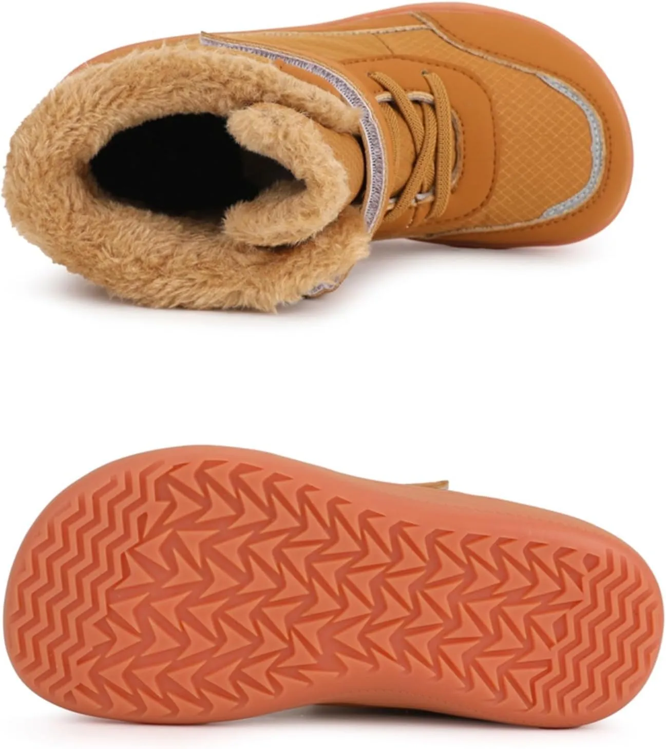 Toddler Snow Boots Boys Girls Winter Warm Shoes High Top Outdoor Sneakers For Cold Weather Water Proof Non-Slip Boots