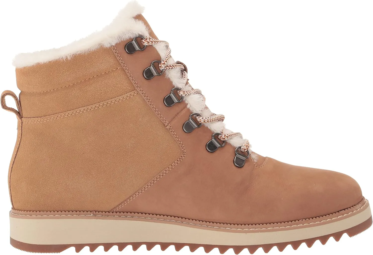 TOMS Womens Mojave Round Toe Lace Up Casual Boots Ankle Low Heel 1-2" - Brown