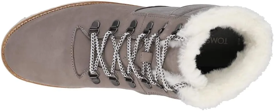 TOMS Womens Mojave Round Toe Lace Up Casual Boots Ankle Low Heel 1-2" - Brown
