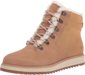 TOMS Womens Mojave Round Toe Lace Up Casual Boots Ankle Low Heel 1-2" - Brown