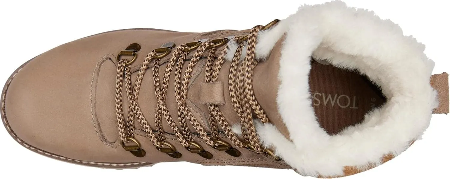 TOMS Womens Mojave Round Toe Lace Up Casual Boots Ankle Low Heel 1-2" - Brown