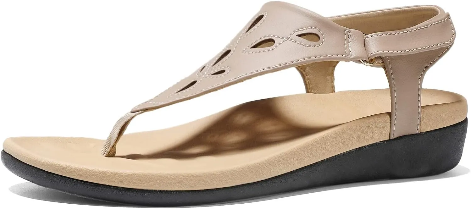 UTENAG Womens Arch Support Sandals Orthotic Thong Flip Flops
