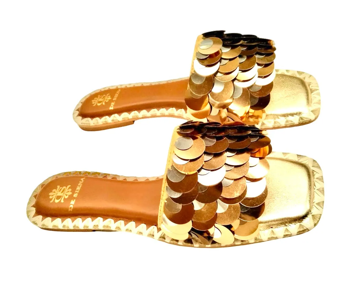 VANESSA SLIDES WITH PAILLETTES