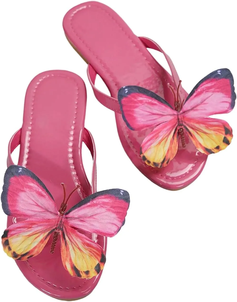 Verdusa Women's Flower Thong Sandals Flip Flops Summer Beach Slides